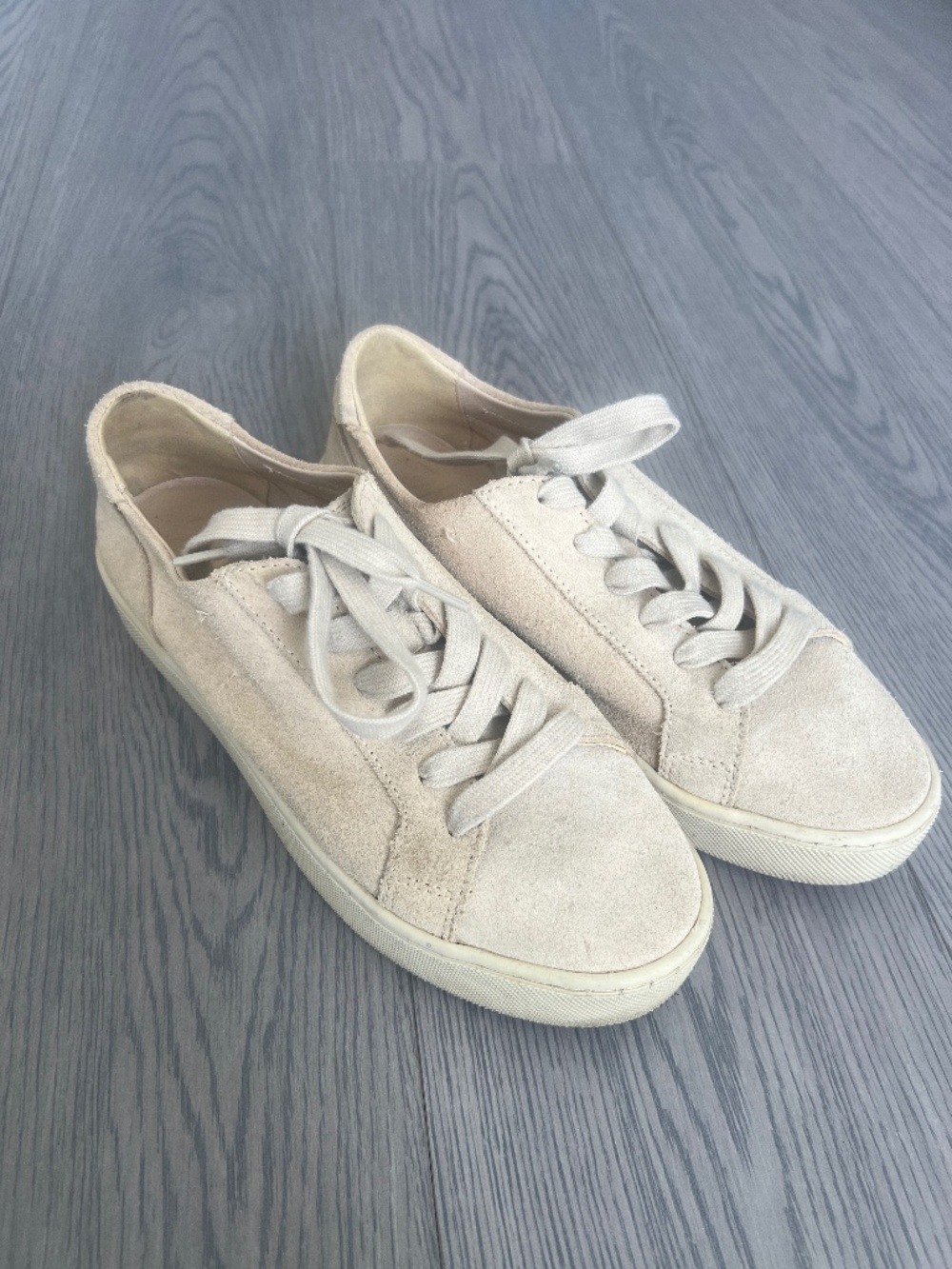 Zara Sneakers faux suede beige/sand color